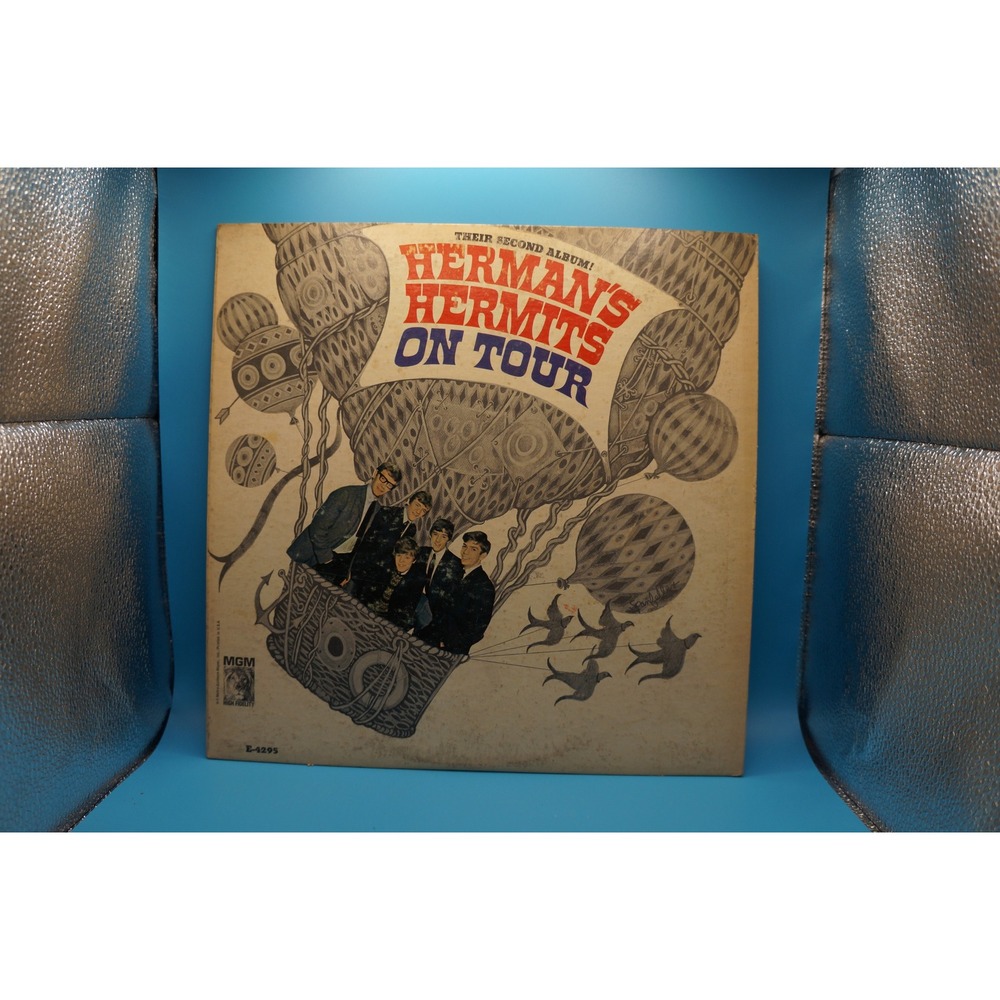 Herman's Hermits On Tour Vinyl LP MGM Records E-4295 1965 British Invasion Pop